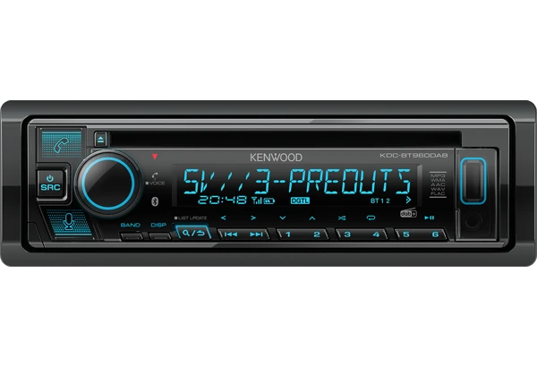 KENWOOD CD/USB-ресивер с цифровым радио DAB+ • Технология Bluetooth • Голосовой сервис Amazon Alexa