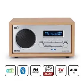 DABMAN 30 DAB+ / FM Radio Wood