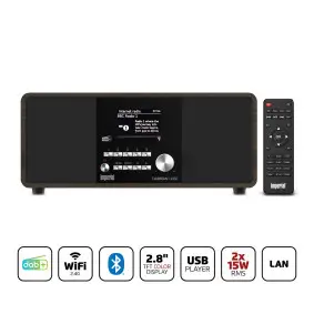 DABMAN i200 (V2) Multifunctional Stereo Radio DAB+ / FM / Internet Wood Look