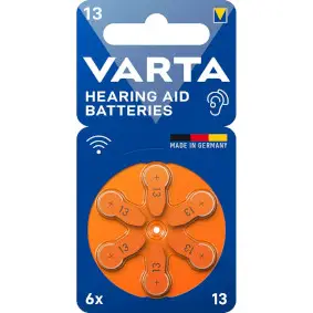 Hearing Aid Batteries Type 13 6-Blister
