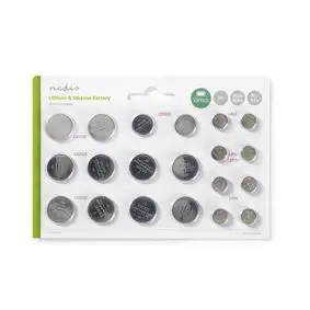 Lithium / Alkaline Button Cell Battery Multi Pack, 1.5 / 3 V DC, Alkaline / Lithium, Multi Pack, Number of batteries 1: 20