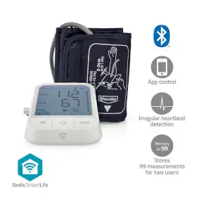 SmartLife Тонометр, На плечо, Bluetooth®, LCD, 22 - 42 cm