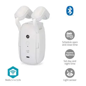 SmartLife Curtain Robot, Rod Rail, Curtains / Drapes, Battery Powered / USB Powered, Bluetooth®