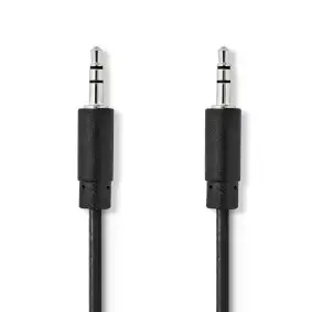 Stereo Audio Cable, 3.5 mm Male, 3.5 mm Male, Nickel Plated, 1.50 m