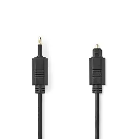 Optical Audio Cable, TosLink Male, Mini-Toslink, 1.00 m, Round