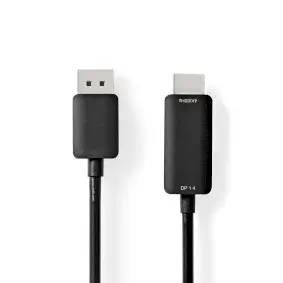 DisplayPort Cable, DisplayPort Male, HDMI™ Connector, 4K@60Hz, Nickel Plated