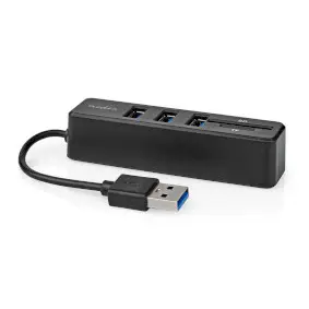 USB-jaotur, 1x USB-A, 3x USB A emane, 5 porti, USB 2.0