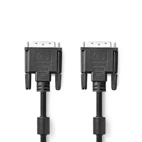 DVI Cable, DVI-D 24+1-Pin Male, DVI-D 24+1-Pin Male, 2560x1600, Nickel Plated