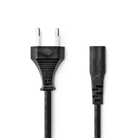 Power Cable, Euro Male, IEC-320-C1, Straight, Straight