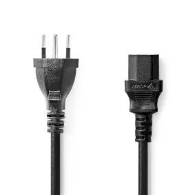 Power Cable, CH Type 12, IEC-320-C13, Straight, Straight