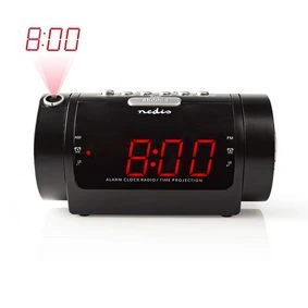 Digital Alarm Clock Radio, LED, Time projection, AM / FM, Snooze function
