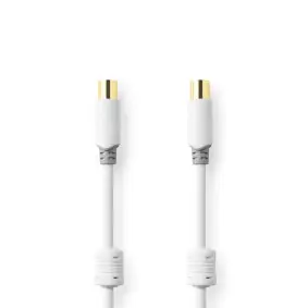 Coax Cable, IEC (Coax) Male, IEC (Coax) Female, Gold Plated, 100 dB