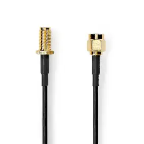 SMA Cable, SMA Male, SMA Female, Gold Plated, 50 Ohm
