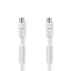 Coax Cable, IEC (Coax) Male, IEC (Coax) Female, Nickel Plated, 120 dB