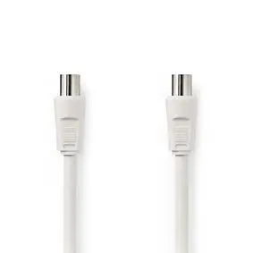 Coax Cable, IEC (Coax) Male, IEC (Coax) Female, Nickel Plated, 90 dB