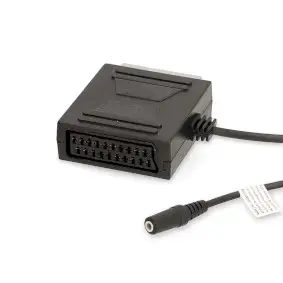 SCART Cable, SCART Male, SCART Female / 3.5 mm Female, Nickel Plated, 480p