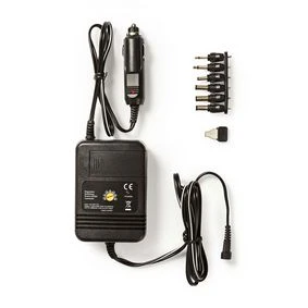 Universal DC/DC Power Adapter, Car Adapter, 24 W, Input voltage: 12 V DC / 24 V DC, 1.5 / 3 / 4.5 / 6 / 7.5 / 9 / 12 V DC