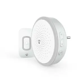 Juhtmevaba uksekella komplekt, Patatoitega / Võrgutoitega, 220 - 250 V AC, 1x CR2032, Helitugevus: 80 dB