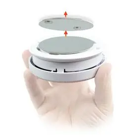 Detector Mount, Diameter: 70 mm, Magnetic, Double-sided Tape, Silver