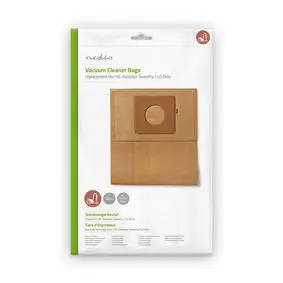 Vacuum Cleaner Bag, 10 pcs, Paper, Most sold for: HE-Goldstar Sweefty / LG Dino, Brown