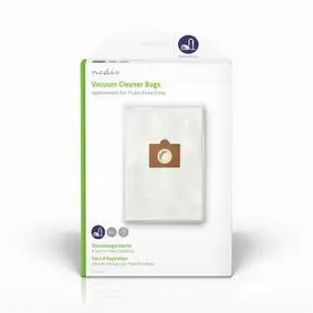 Vacuum Cleaner Bag, 4 pcs, Synthetic, Most sold for: Puzer Eeva/Easy, White