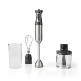 Hand Blender, 800 W, Speed settings: Variable Speed Control, Chopper, Aluminium / Black