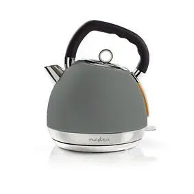 Electric Kettle, 1.8 l, Soft-Touch, Grey, Rotatable 360 degrees