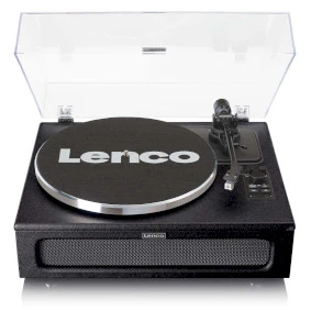 Turntable with 4 speakers built-in and Bluetooth® reception Black
