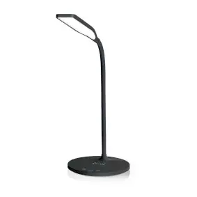 LED Desk Lamp with Wireless Charger, Dimmer - On Product, LED / Qi, 15 W, With dimming