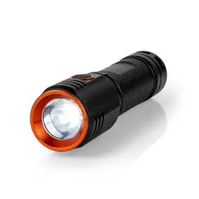 LED Torch, Battery Powered, 3.7 V DC, 20 W, 1x 18650