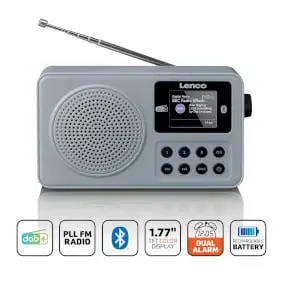 Kaasaskantav DAB+/FM-raadio Bluetooth® ja laetava akuga