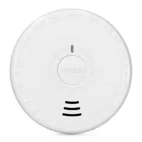 Smoke detector with hush button 2 pack White