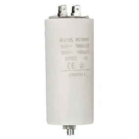 Capacitor 40.0uf / 450 v + Aarde