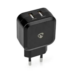 Wall Charger, 24 W, 2x 2.4 A, Number of outputs: 2, 2x USB-A