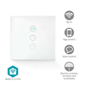 SmartLife Wall Switch, Wi-Fi, Curtain / Shutter / Sunshade, Wall Mount, 300 W