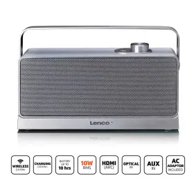Wireless TV speaker with charging docking station