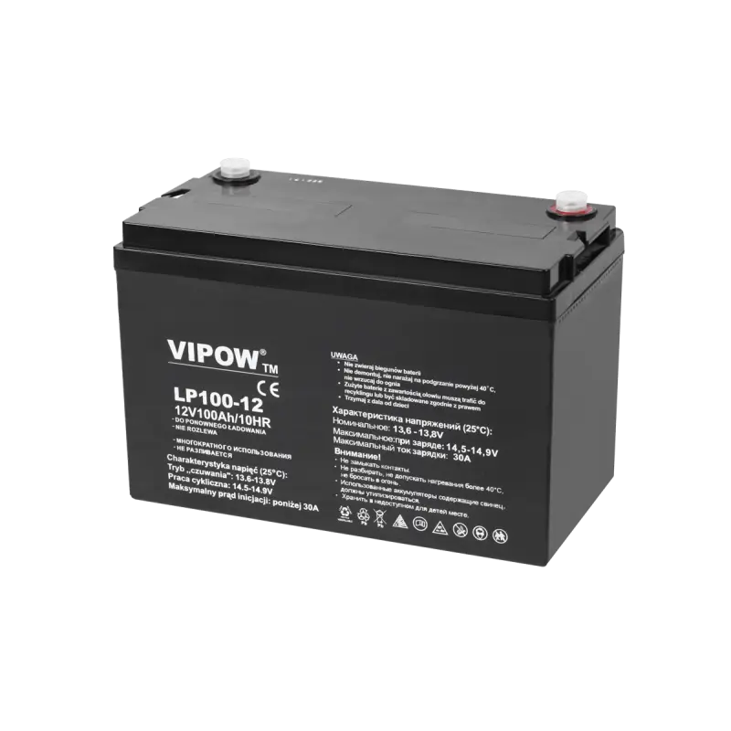 VIPOW гелевый аккумулятор 12В 100Ач