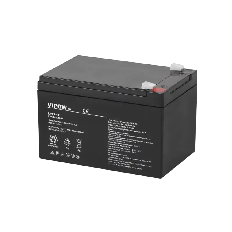 VIPOW гелевый аккумулятор 12В 12Ач