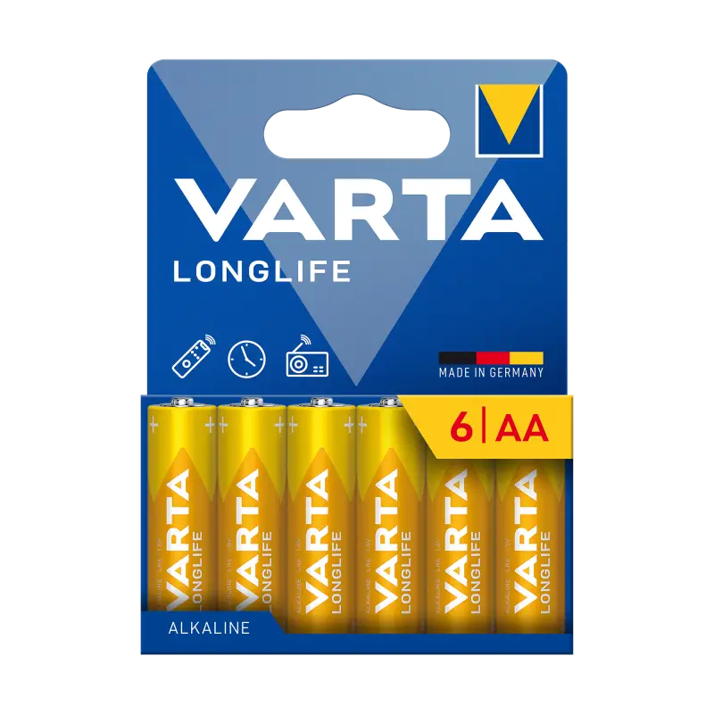 VARTA LR06 LONGLIFE Alkaline patarei 6 tk/bl.