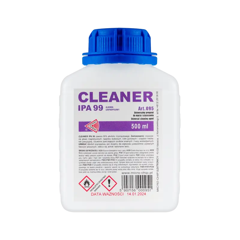 Puhastusvahend IPA 99 500 ml MICROCHIP ART.095