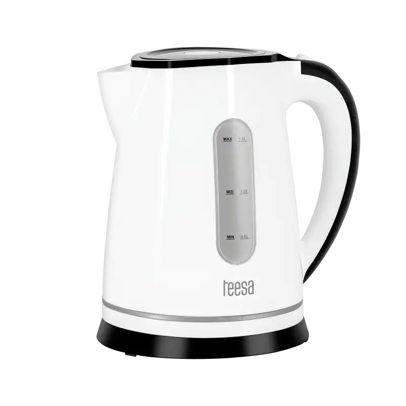 TEESA electric kettle, 2200 W, white, 1.8L
