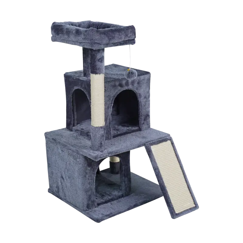 Когтеточка для кошек 49x46x91 см, темно-серый, REBEL ANIMALS