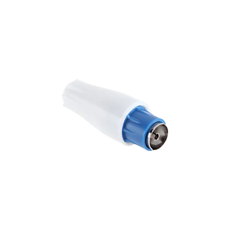 TV antenna socket for cable, blue