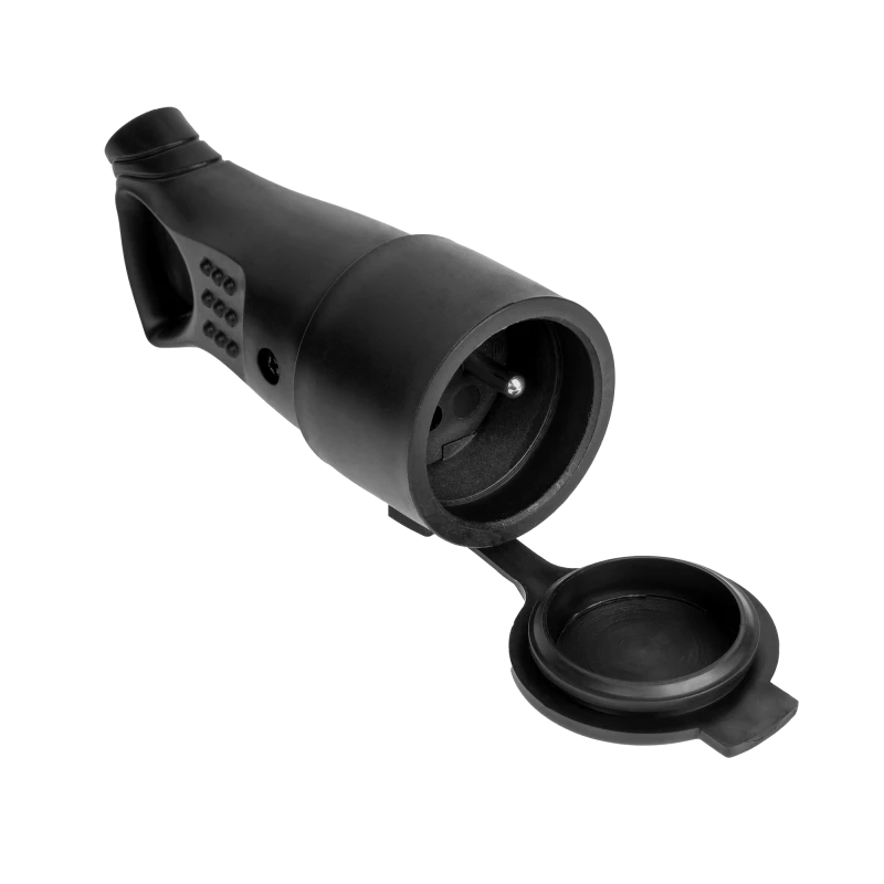 Splash-proof socket with handle and grounding IP44 G-10GU