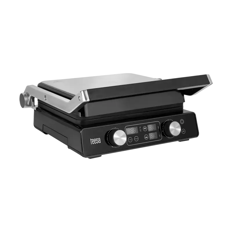 Electric Grill, Panini Grill, Toaster, 3 Positions, Removable Plates, 2000W