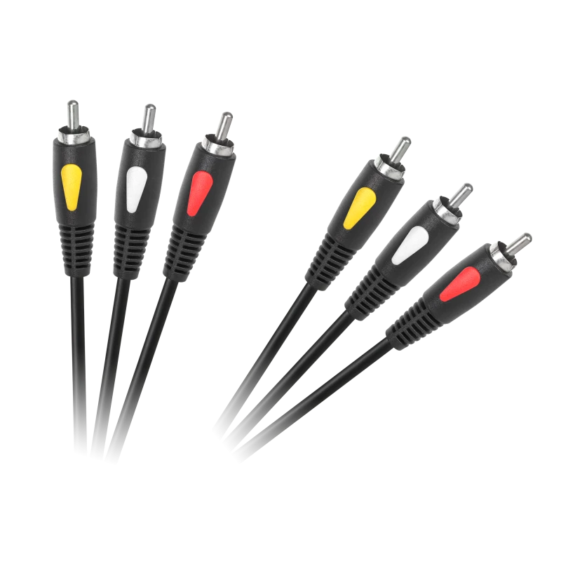 3RCA-3RCA Cable 1.8m Cabletech Eco-Line