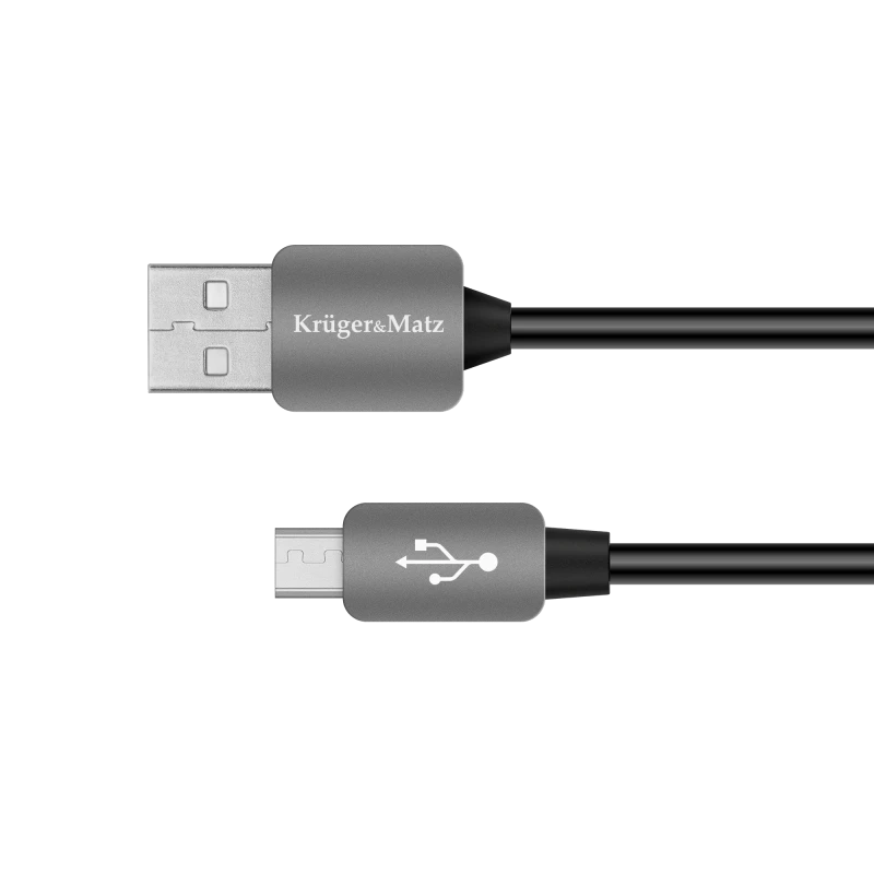 USB to micro USB cable, male to male, 1.8m Kruger&Matz