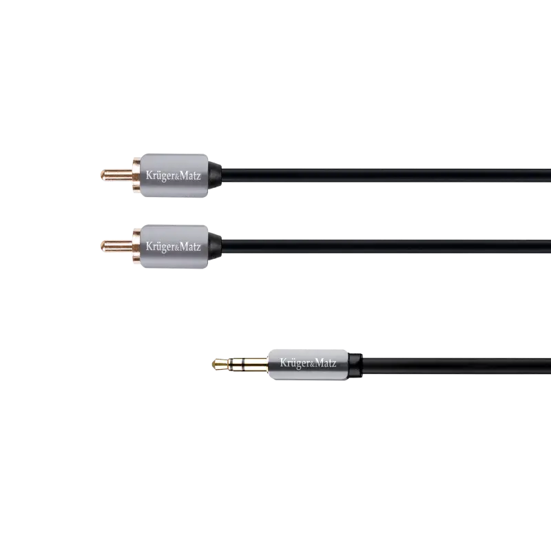 3,5 mm pesa 2RCA stereo kaabel 1,0 m Kruger&Matz