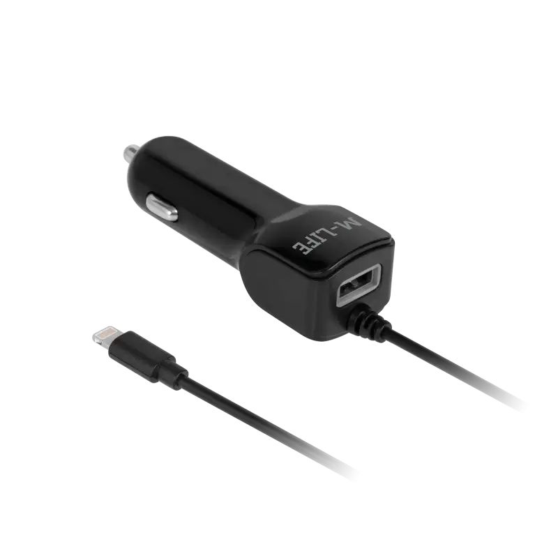 M-Life autolaadija Apple iPhone'ile, iPadile + USB 2100 mA