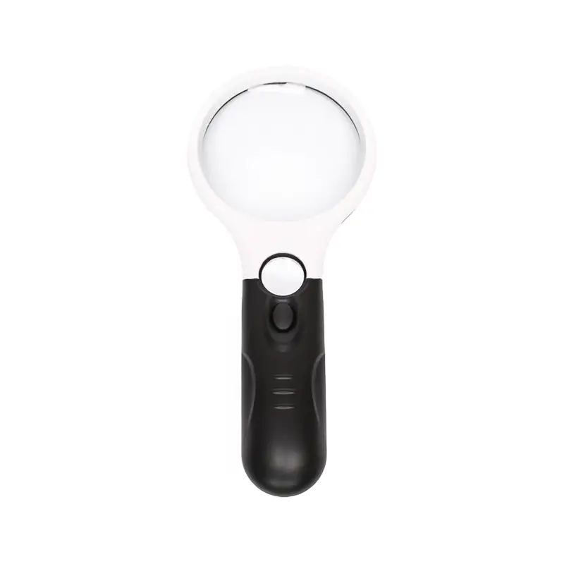 Handheld illuminated magnifier Handheld magnifier LR-4 75mm, 3x 22mm, 45x with LED illumination /312774/